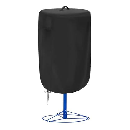 Disc Golf Basket Cover Outdoor Waterproof Chain Universal Flying Disc Golf Practice Basket Covers Dustproof Anti-UV 26" D x 35" H Black
