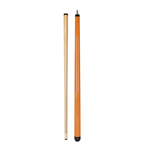 ASKA Short Kids Cue LCS, Canadian Hard Rock Maple Billiard Pool Cue Stick - color: 48-Inches, Orange (SWP48O)