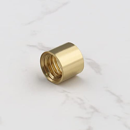 10PCS Threaded Snooker Pool Cue Ferrules for Stick on Tips Brass Cue Tips Billiards Repair Tool Replacement Accessories (9mm & 10mm 5PCS Each Size)