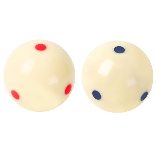 GSE Games & Sports Expert Billiard Practice Training Cue Ball, AAA-Grade PRO Cup Standard Pool Billiard Cue Ball (6 oz 2-1/4" Several Colors Available) - color: Red & Blue