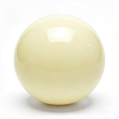 White Pool Cue Ball 2-1/4" (57mm), Professional Grade Billiard Replacement Ball, 6oz for Standard Pool Tables