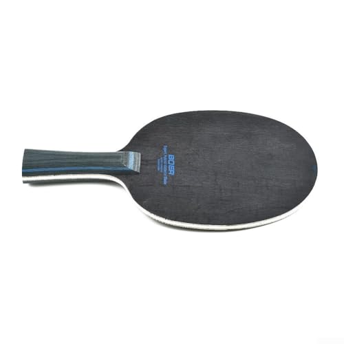 Table Tennis Blade, 7-Ply Carbon Fiber & Aryl Group Wood, Long Handle Horizontal Grip, 90g Pong Racket Blade for Indoor Games(Long) - size: Long