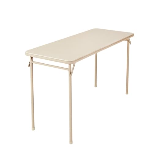 CoscoProducts Cosco Folding Serving Table, 20" x 48", Antique Linen - color: Antique Linen