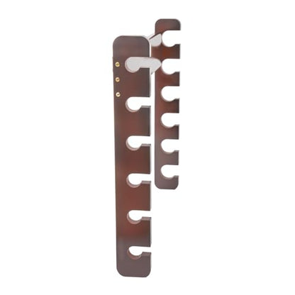 6 Sticks Pool Cue Rack, Wall Mounted Billiard Cue Holder, Modern Horizontal Pool Organizer Wooden Pool Billiard Stick Pool Table Accessories for Play Room, Home Garages, Billiard Halls