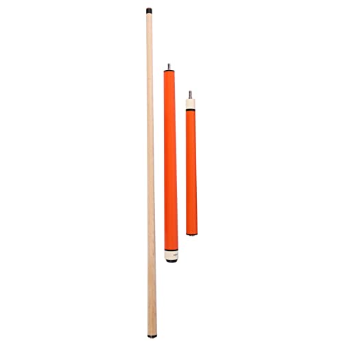 ASKA 25oz Heavy Hitter Matte Jump Break Cue – 3-Piece Jump/Break Pool Cue, 14mm Phenolic Tip & Ferrule, Hard Rock Canadian Maple Shaft, 2 Quick Release Joints, Wrapless Matte Handle, 58" Cue - color: Matte Orange