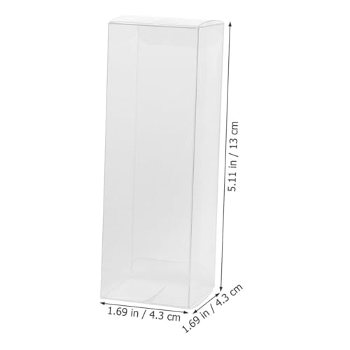 4pcs Clear Pet Golf Display Case Transparent Foldable Packaging Box for Home Office Showcase Your Collection Versatile Storage Options