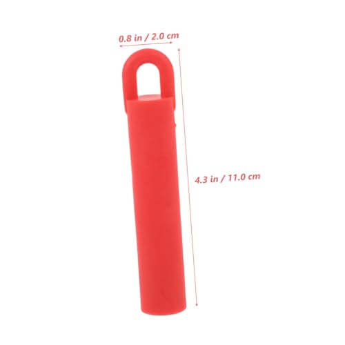 Toyvian 10pcs Pool Cue Holder Clips 11cm Red Billiard Accessories Wall-mounted Cue Organizer Rack for Stick Storage and Billiards Protection