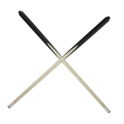2pcs Short Wooden Billiard Cue for Boys and Girls Snooker Training Stick Comfortable Grip Pool Cue for Beginners Tight Spaces