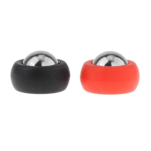 SM SunniMix 8Pcs Mini Shuffleboard Pucks Set Shuffleboard Table Pucks Replacement Shuffleboard Accessories 2 Colors Shuffleboard Rollers for Family Home