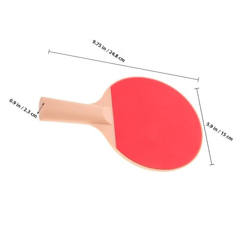 Happyyami Outdoor Table Tennis Bat Kit with Plastic Elastic Paddles and Bright Balls Ergonomic Grip for Accurate Shots for Competitive Pong Games and Outdoor Play