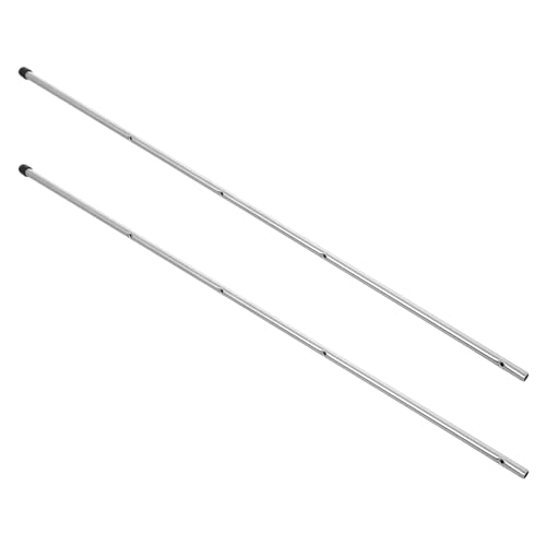 Milisten 2pcs Foosball Table Rods Replacement - Stainless Steel Table Football Pole for 0.48m Desk - Desktop Soccer Machine Part Accessories for Home Sports Game