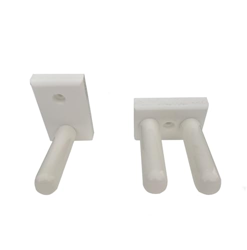 Matching Set of two Billiard Pool Rack Holders and a Billiard Pool Bridge Stick Holder (Made in the USA) (White) - color: White