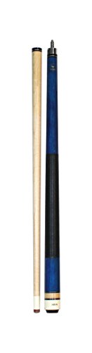 ASKA Short Kids Cue LCS, Canadian Hard Rock Maple Billiard Pool Cue Stick - color: Blue 42-inches