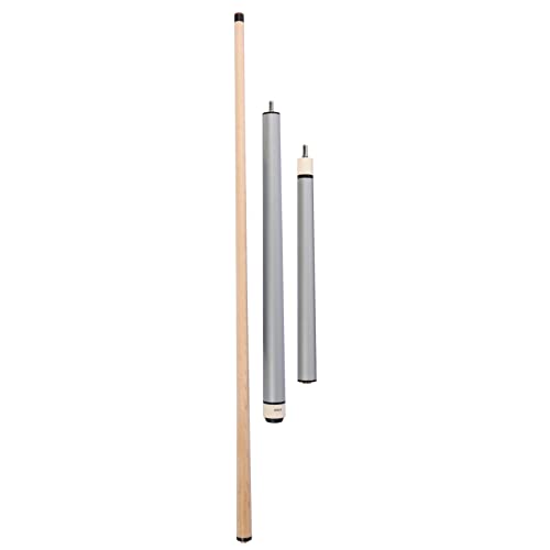 ASKA 25oz Heavy Hitter Matte Jump Break Cue – 3-Piece Jump/Break Pool Cue, 14mm Phenolic Tip & Ferrule, Hard Rock Canadian Maple Shaft, 2 Quick Release Joints, Wrapless Matte Handle, 58" Cue - color: Matte Silver