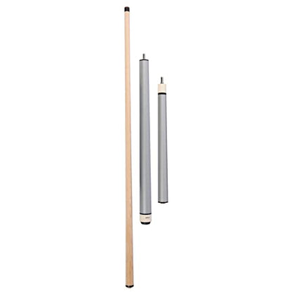 ASKA 25oz Heavy Hitter Matte Jump Break Cue – 3-Piece Jump/Break Pool Cue, 14mm Phenolic Tip & Ferrule, Hard Rock Canadian Maple Shaft, 2 Quick Release Joints, Wrapless Matte Handle, 58" Cue - color: Matte Silver