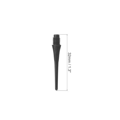 Plastic Dart Tips 2BA Thread, 30 Pack Soft Tip Dart Points Replacement Dart Accessories, Black