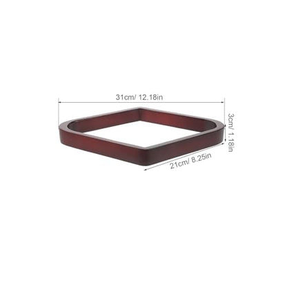 Pool Table Ball Rack Nineball Setup for Home Entertainment Versatile Wooden Triangle with Elegant Rhombus Shape and Clubs
