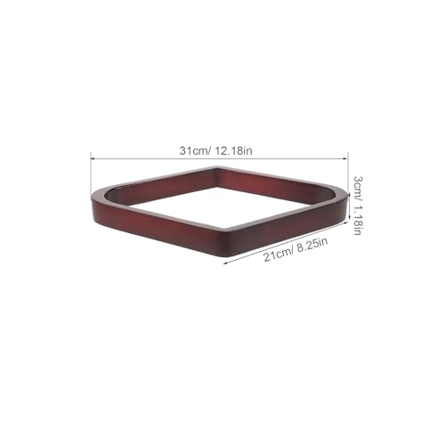Wooden Triangle Pool Table Rack for Billiard Balls with Elegant Wood Design, Versatile Nineball Setup, and Effortless Ball Placement, for Home Entertainment and Leisure Venues