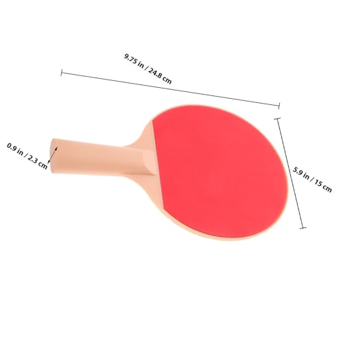 POPETPOP Outdoor Table Tennis Bat Kit with Comfortable Grip Rackets and Elastic Pong Balls for Outdoor Games and Competitive Play