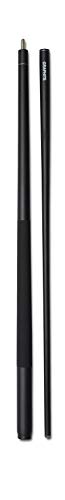58" Two-Piece Graphite Fiberglass Composite Billiard Pool Cue Stick - color: Black - Matte