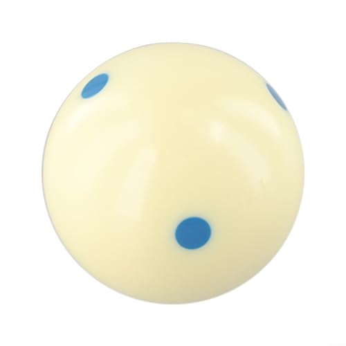 Pool Billiard Training Cue Ball Blue 6 Dot Spot Resin 2 1/4 Inch 6 Oz for Practice on Standard Tables(Blue) - color: Blue
