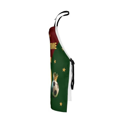 Manfei Baseball Kids Kitchen Apron - color: Red Green Golden