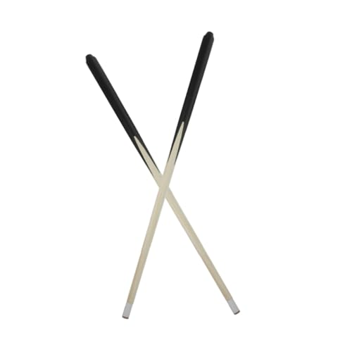 2Pcs Short Pool Cue Sticks Wooden Billiard Cue for Pool Tables Lightweight and Portable Training Sticks for Boys for Beginners