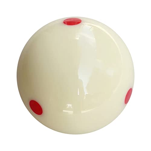 Pool Billiard Cue Ball Training Set, 2-1/4" Regulation Phenolic Resin, 6 Dot Measle & Aim Target Practice Balls, Spin & Accuracy Training Aid for Beginners & Advanced Players - color: Red 6 Dot Measle Ball