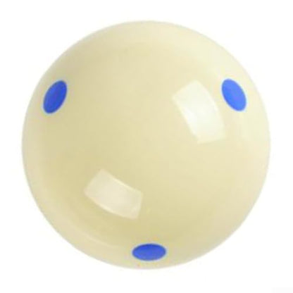 Blue 6 Dot Spot Pool Cue Ball for Billiard Practice Training, Standard 2-1/4 Inch 6 Oz Resin Roundness Ball for Home Game Room Use(Blue) - color: Blue