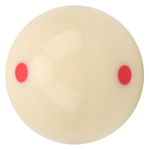 57.2mm DotSpot Cue Ball HighQuality Resin Billiard Training Ball for Practice Sessions Gym 1 Piece - color: Red Dot