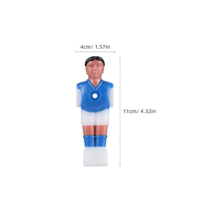 BESPORTBLE Foosball Men, 16Pcs Foosball Replacement Players Foosball Men Player Replacement Table Soccer Player Foosball Table Parts