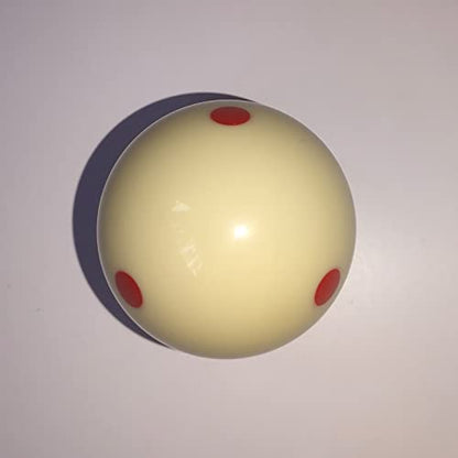 Pro-Cup Pool Cue Ball 2-1/4 Inch,Standard Pool Ball Billiard Cue Ball with 6 Red Dots,Pool Table Accessories for Billiards Game - color: Red dots cue ballx1pcs