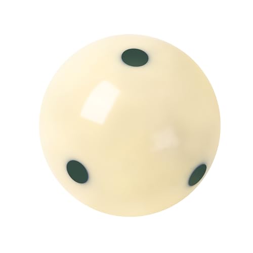 GSE Games & Sports Expert Billiard Practice Training Cue Ball, AAA-Grade PRO Cup Standard Pool Billiard Cue Ball (6 oz 2-1/4" Several Colors Available) - color: 6 Green Dots