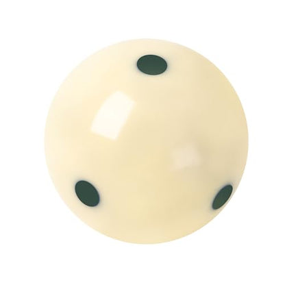 GSE Games & Sports Expert Billiard Practice Training Cue Ball, AAA-Grade PRO Cup Standard Pool Billiard Cue Ball (6 oz 2-1/4" Several Colors Available) - color: 6 Green Dots