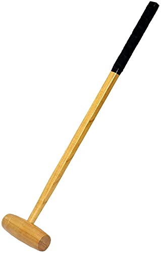 CW 4 Player Croquet Set for Adult Classic Wooden Mallet Backyard Fun Set