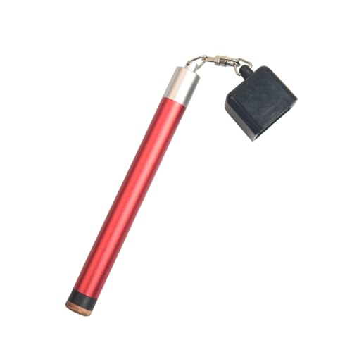 LAKE OF FIRE Pool Cue Chalk Holder – 2-in-1 Billiard Accessory with Pool Chalk Holder & Cue Tip Tool - color: Red, style: Square