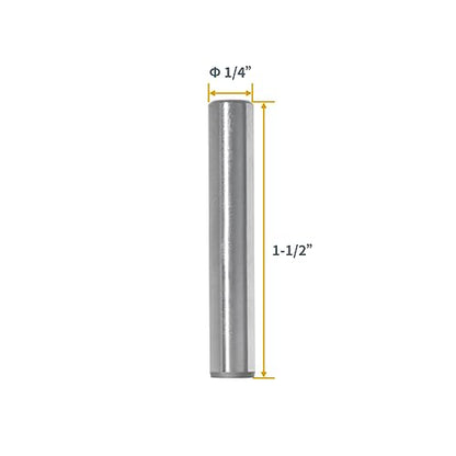 POWERTEC 71475 Hardened Steel Dowel Pins 1/4 Inch | Heat Treated and Precisely Shaped for Accurate Alignment – 10 Pack - size: 1/4" x 1.5" (10pk)