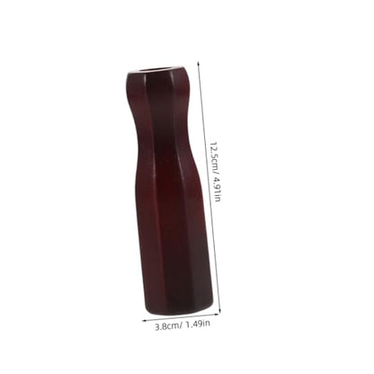 2pcs Table Soccer Rod Handle Solid Wood Ergonomic Octagonal Shape Replacement Part for Foosball Machine