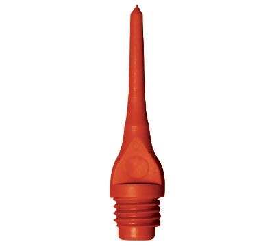 Mueller 1/4" Thread Plastic Keypoint Dart Tips – Bag/100-15 Color Variations - color: Red