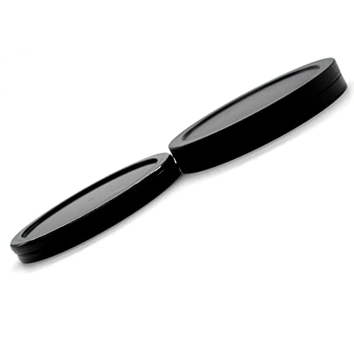 Air Hockey Pucks and Paddles,Air Hockey Pushers, Handles Paddles Replacement Accessories (4 Striker 96mm with Pads, 8 Pucks 64mm Thick and Thin)