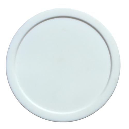 5Pcs 3inch Round Air Ice Hockey Pucks Air Hockey Replacement Pucks Heavy Hockey Tables Pucks Easy to Use Easy to Use - color: White