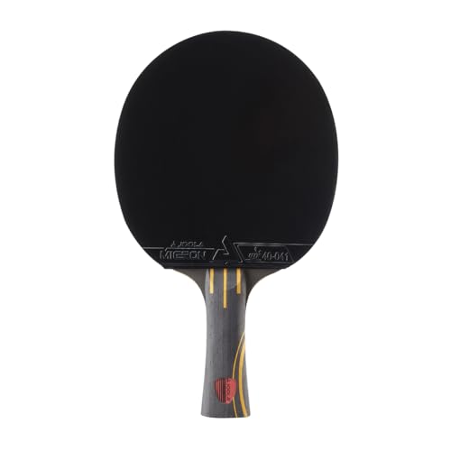 JOOLA Infinity Overdrive - Professional Performance Ping Pong Paddle with Carbon Technology - Black Rubber on Both Sides - Competition Table Tennis Racket for Advanced Training - Extreme Speed - color: Yellow Handle (Red/Black Rubber)