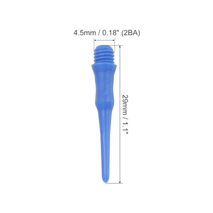 PATIKIL Plastic Dart Tips 2BA Thread, Soft Dart Tip Replacement Dart Accessories - color: Navy Blue