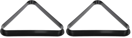 Yardwe Mini Triangle Pool Rack Billiard Ball Triangle Rack Diamond Rack Pool Table Ball Holder Positioning Rack for Miniature Pool Billiards Accessory - size: 12.9X12.9CM (Pack of 2)
