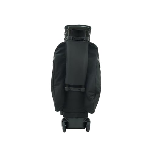 RJ Sports Spinner X Transport Wheeled Golf Cart Bag - color: Black/Heather Grey
