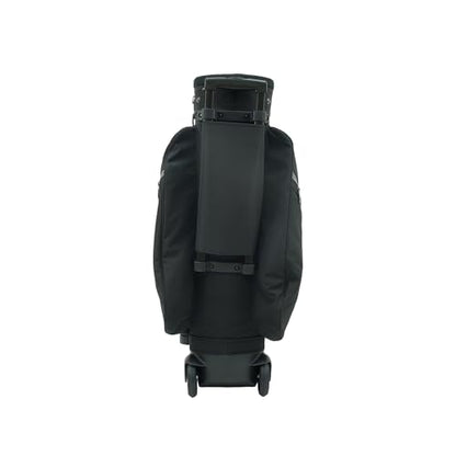 RJ Sports Spinner X Transport Wheeled Golf Cart Bag - color: Black/Heather Grey