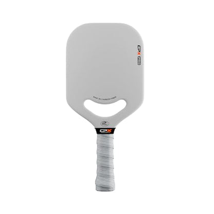 CPX Pro Carbon Fiber Pickleball Paddle - Professional Grade, Matte Finish, Honeycomb Core, Tennis Style Grip - Edgeless Paddle Designed in Chicago, USA - color: White Pro
