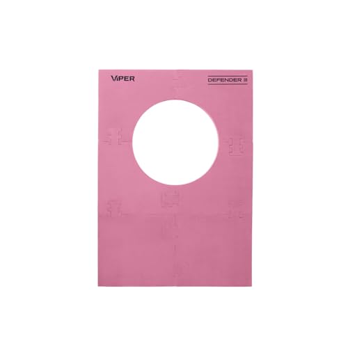 Viper Defender III Extended Length Dartboard Surround Wall Protector, Fits 17.75" and 18" Bristle Dartboards, Compression-Fit Easy Mounting, 45" H x 32" W x 1" Thickness - color: Pink