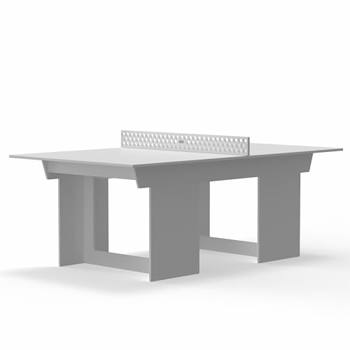 Lounge Concepts Outdoor Ping Pong Table | All Weather Table Tennis | Outdoor Gaming | Outdoor Game Sets | HDPE Ping Pong Table - color: White