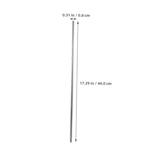TOYANDONA 6pcs Iron Foosball Table Rods Replacement with Safety Caps Soccer Table Poles for Easy Installation Compatible with Adult and Foosball Machines for Worn Rod Repair
